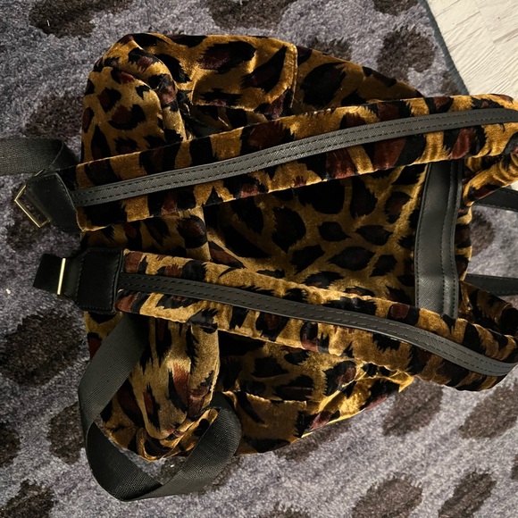 Leopard Print Mini Backpack - Picture 4 of 4
